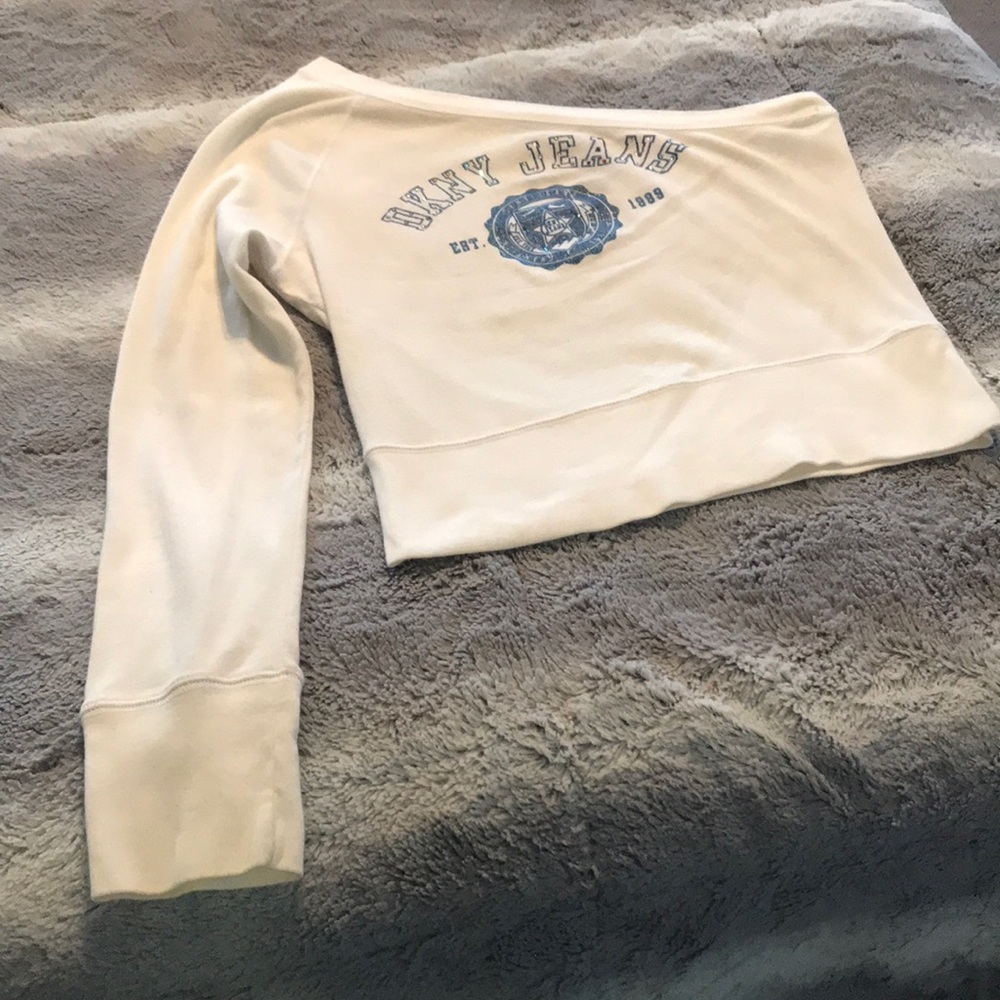 DKNY one shoulder crop- Junior-Fits small-worn 1x